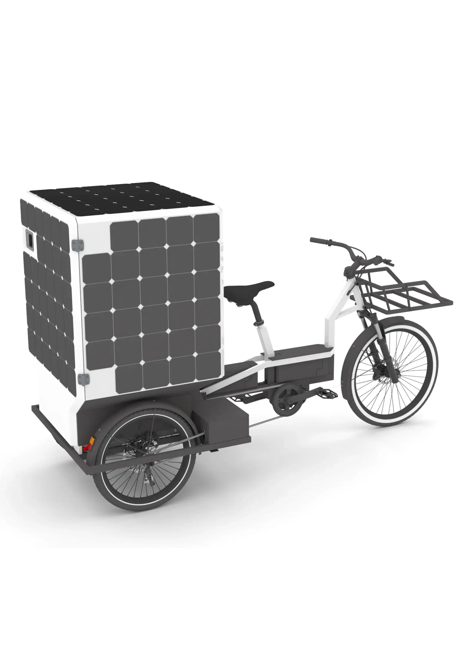 IFEVS three-wheel electric cargo bike with a photovoltaic cargo box